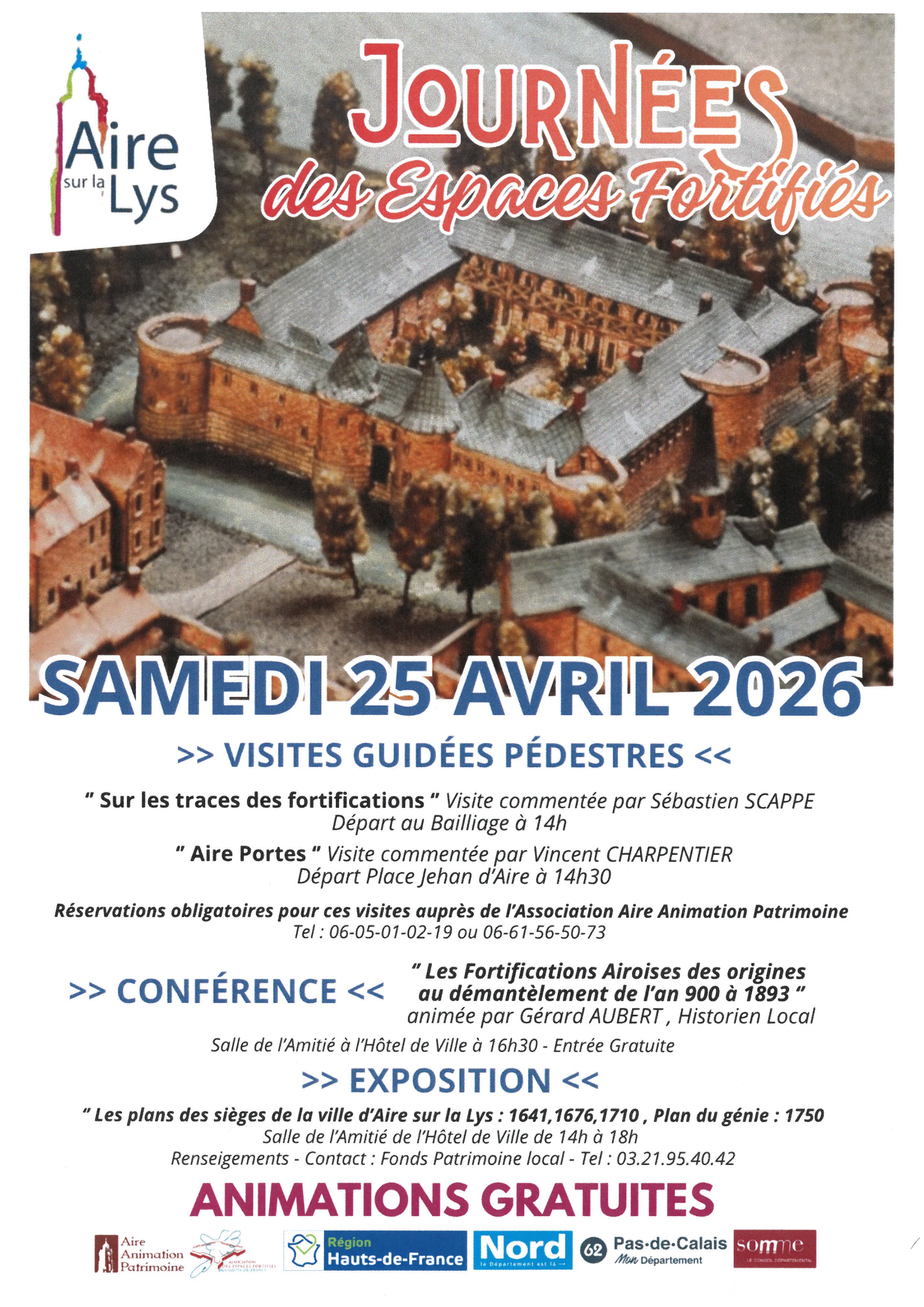 Affiche journées des espaces fortifiés